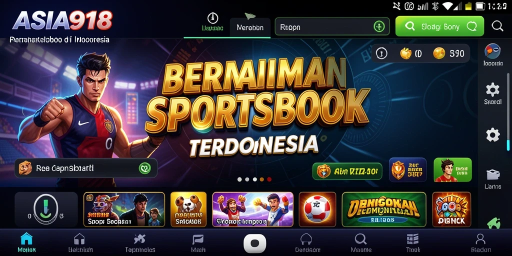 Tampilan gameplay menarik dan interaktif dari ASIA918 dalam taruhan sportsbook.