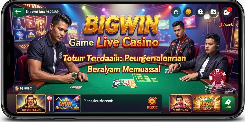 Tampilan gameplay Live Casino yang mendebarkan di BIGWIN.
