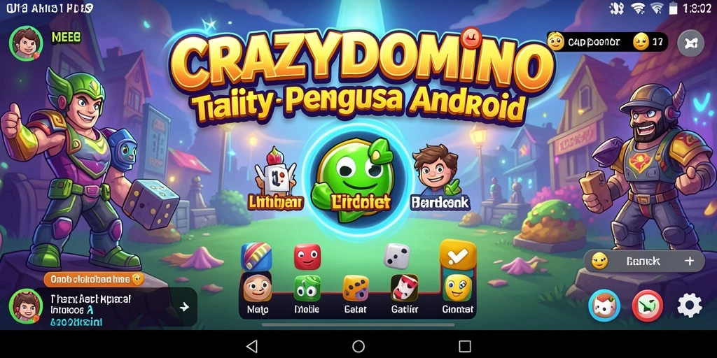 Tampilan gameplay <strong>CRAZYDOMINO</strong> yang menghibur dan bermanfaat.