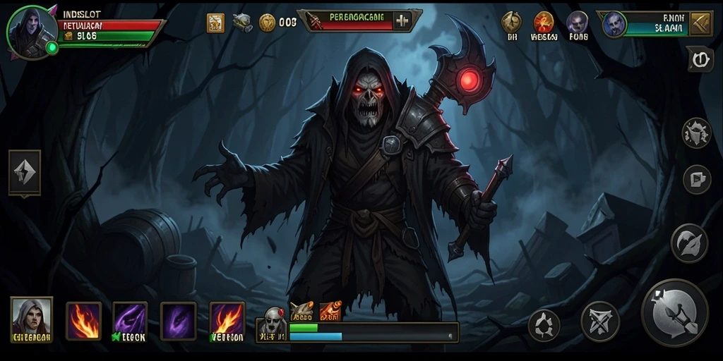 Screenshot INDSLOT menampilkan gameplay yang mencekam dan penuh ketegangan.
