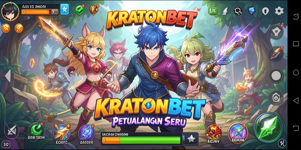 Tampilan menarik gameplay Anime di KRATONBET.