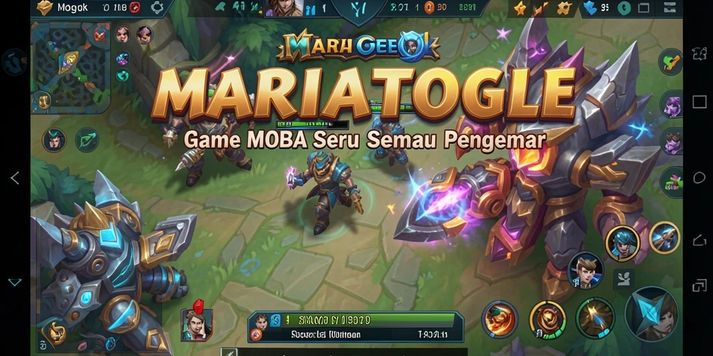 Tampilan gameplay seru dari MARIATOGEL dengan karakter unik.