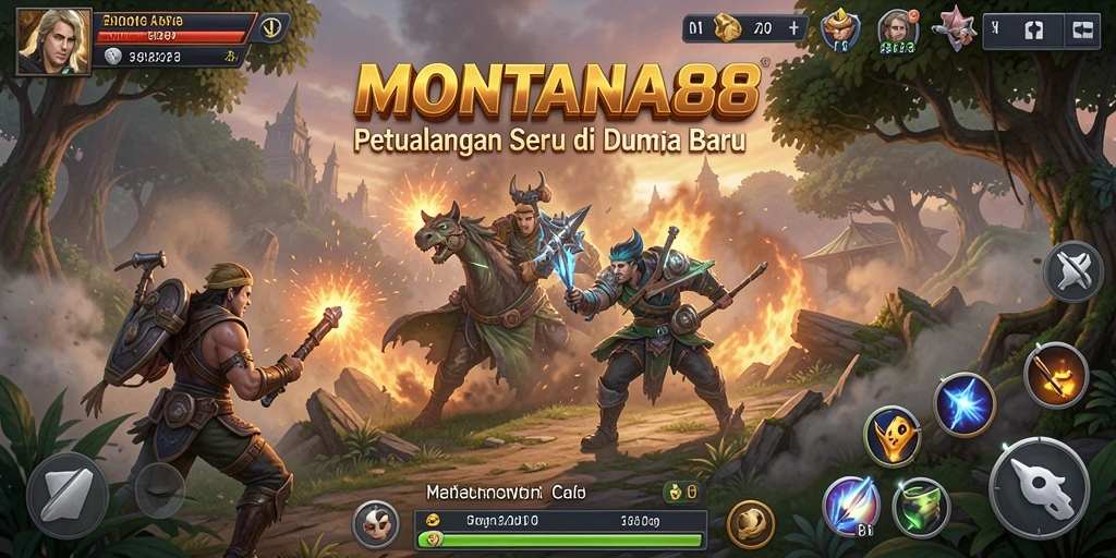 Tampilan gameplay seru di MONTANA88 di dunia petualangan.