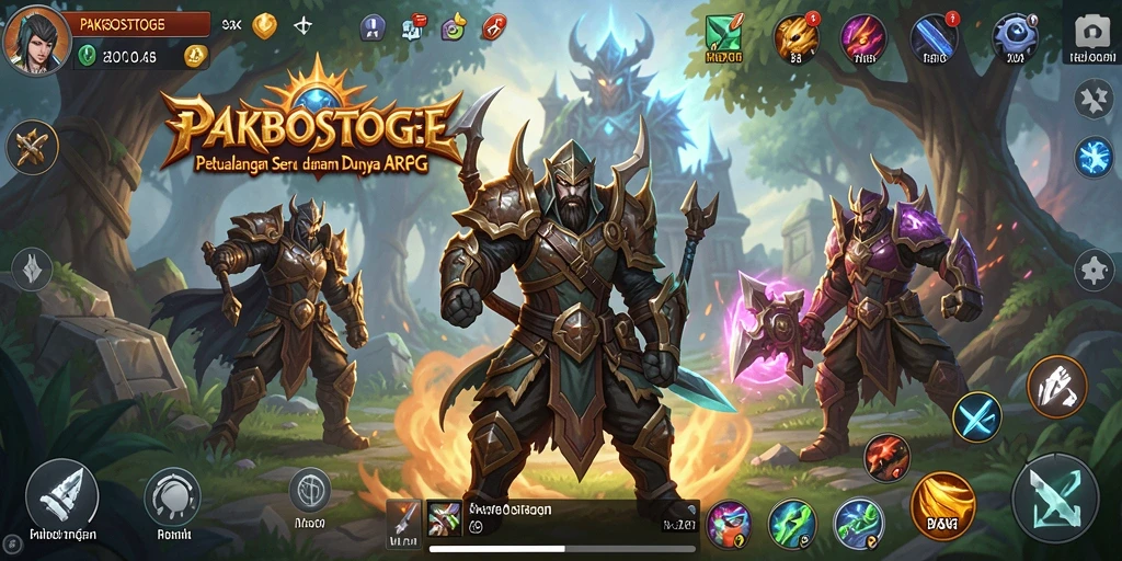 Tampilan gameplay ARPG yang memikat di PAKBOSTOGEL.
