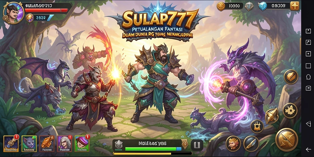 Tampilan gameplay mendalam dan petualangan seru SULAP777.