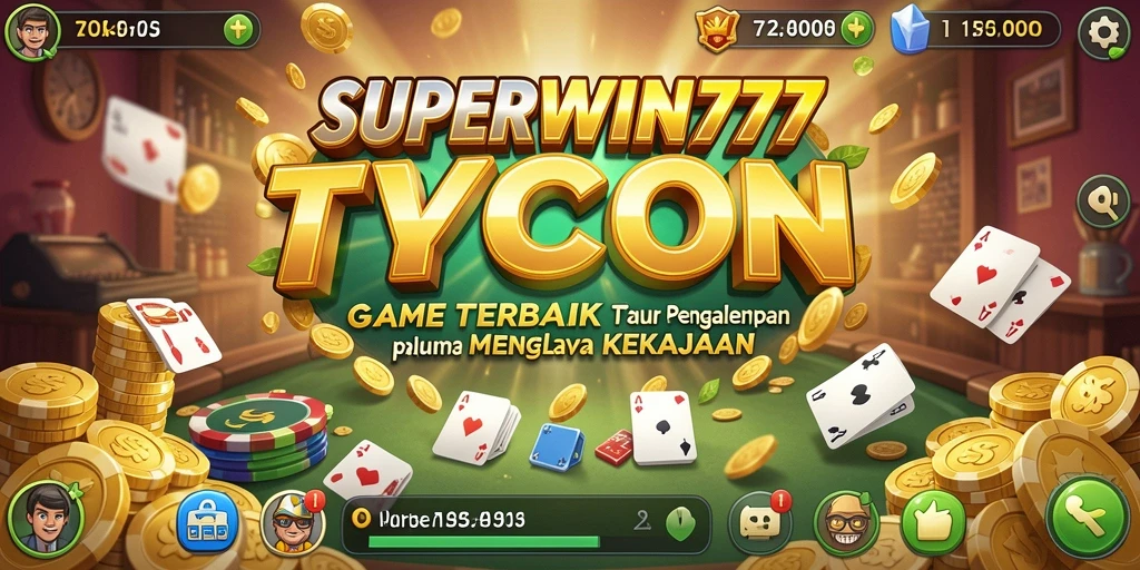 Tampilan gameplay SUPERWIN777 dengan elemen Tycoon yang menarik.