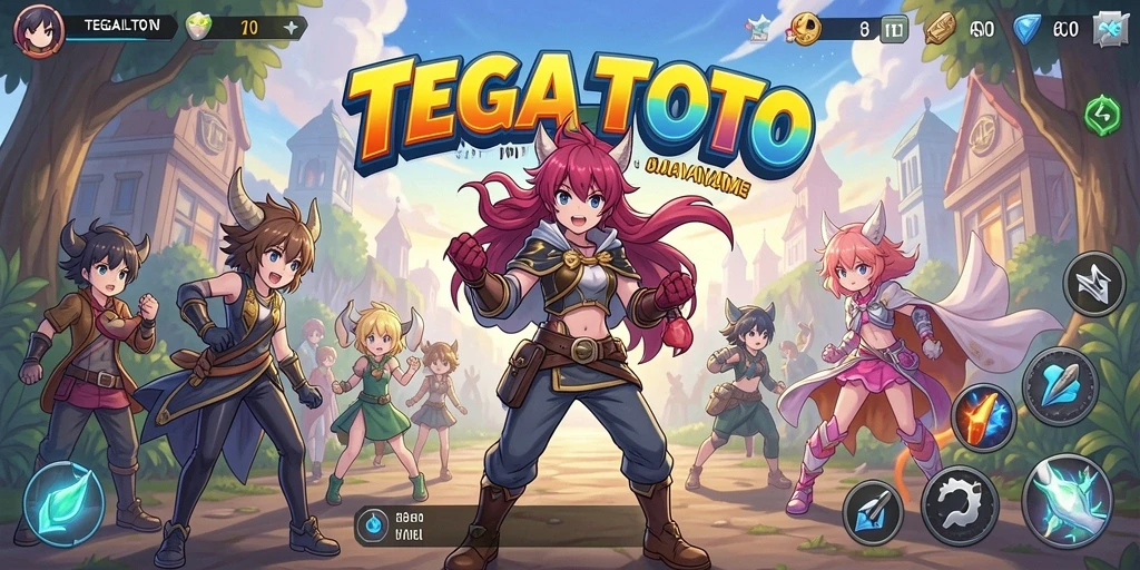 Screenshot gameplay dari TEGALTOTO menampilkan petualangan anime yang seru.
