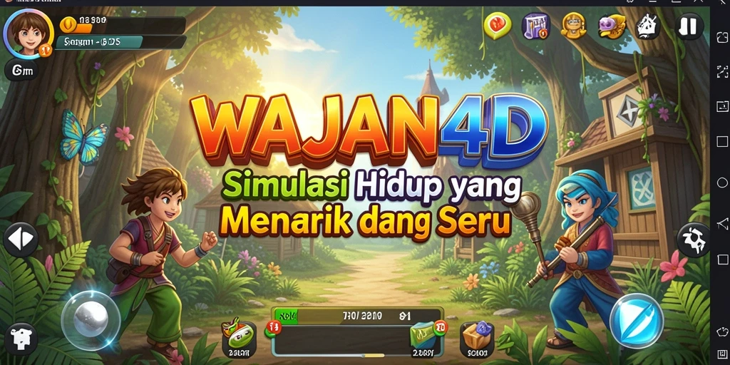 Tampilan menarik gameplay WAJAN4D yang seru dan interaktif.