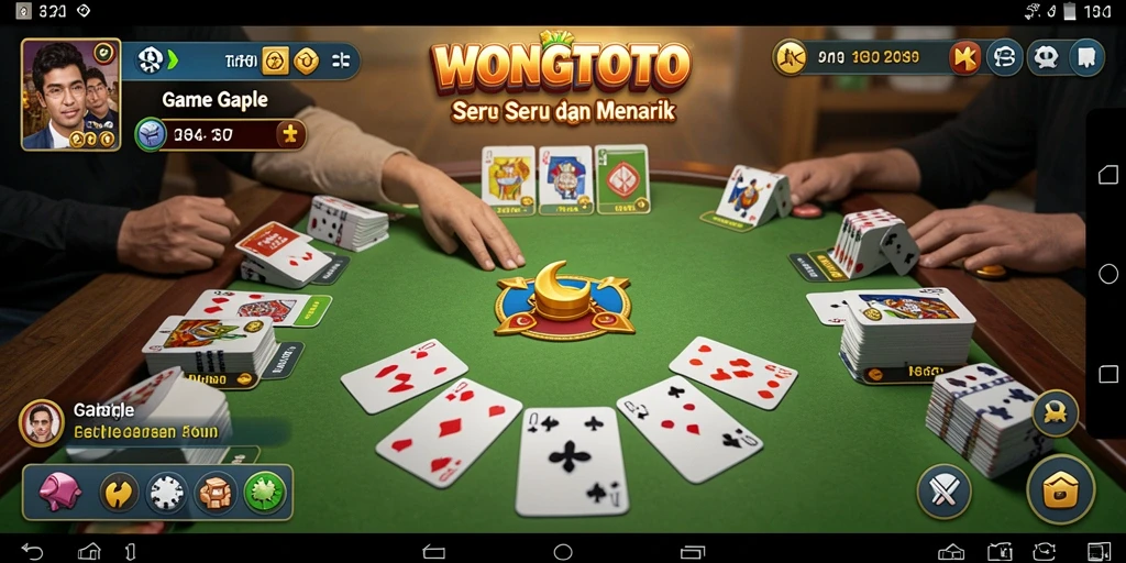 Screenshot gameplay <strong>WONGTOTO</strong> menampilkan keseruan permainan Gaple.